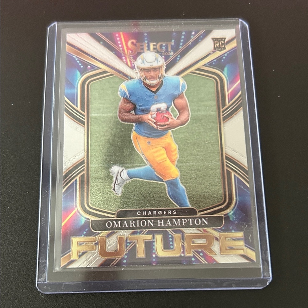 Panini Chargers Holographic Blue & Gold Football Card